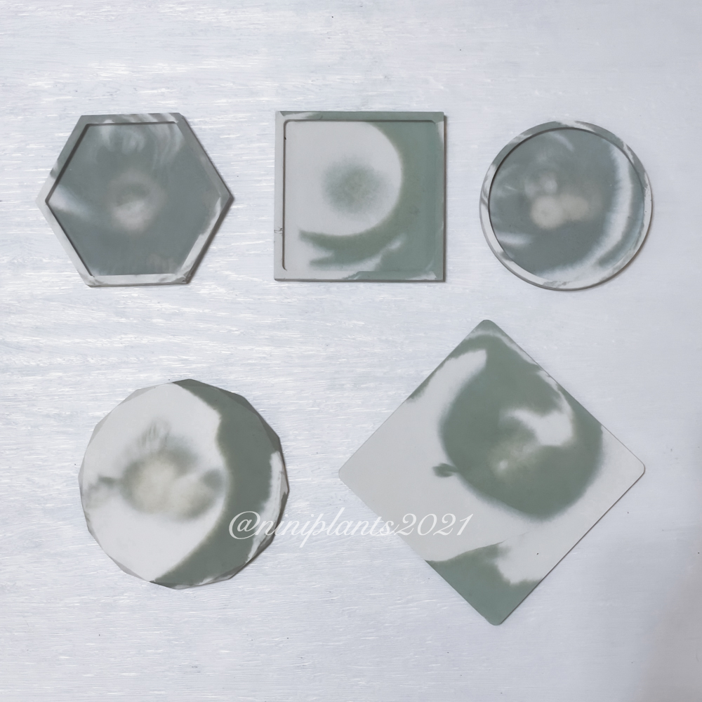 ｜染墨雅｜岩苔青渲染水泥盆器