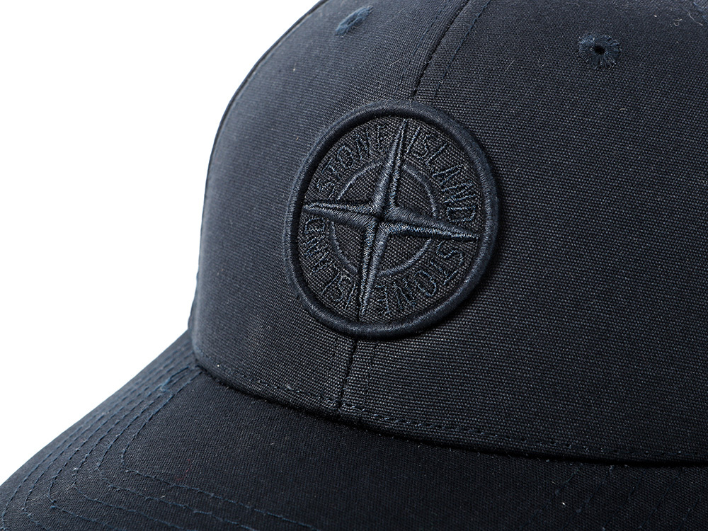 Stone Island 石島 22ss 刺繡LOGO 海軍藍  帽子 鴨舌帽 761599661 V0020-B21