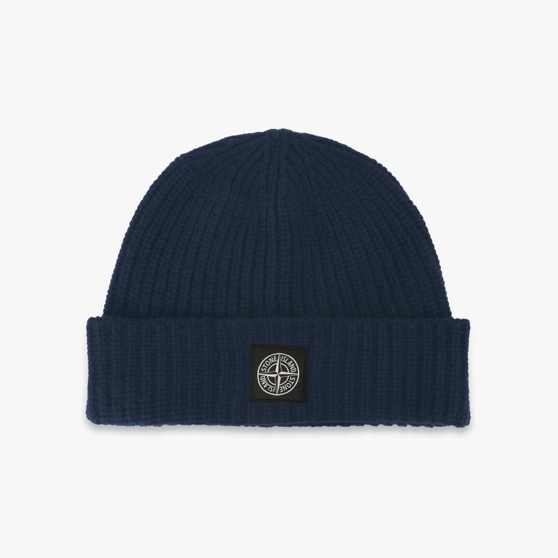 Stone Island Wool Patch Logo Beanie Navy 深藍 毛帽 N10B5 V0020