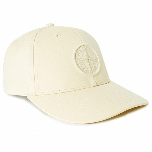 Stone Island Wapen 刺繡 Logo 奶油白 帽子 鴨舌帽 761599661 V0093