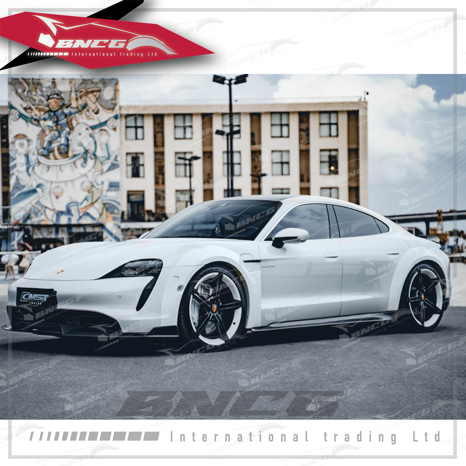 保時捷 Porsche Taycan CMST 全車大包圍 乾碳纖維 前導流 後導流 側裙 尾翼 包角 輪弧