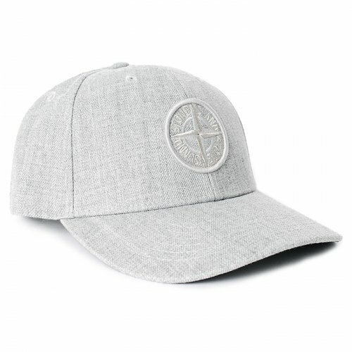 Stone Island Six Panel Logo 灰 帽子 鴨舌帽 棒球帽 751599675 V0M64