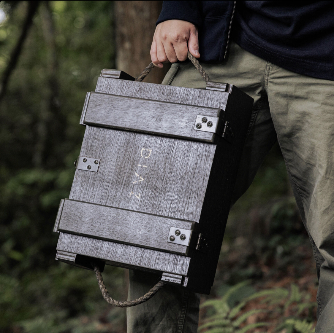 Diaz VULTURE 軍風料理收納箱 木製料理收納箱 軍箱 軍綠/黑色 木製彈藥箱 收納箱 露營收納箱 野餐 野炊 露營