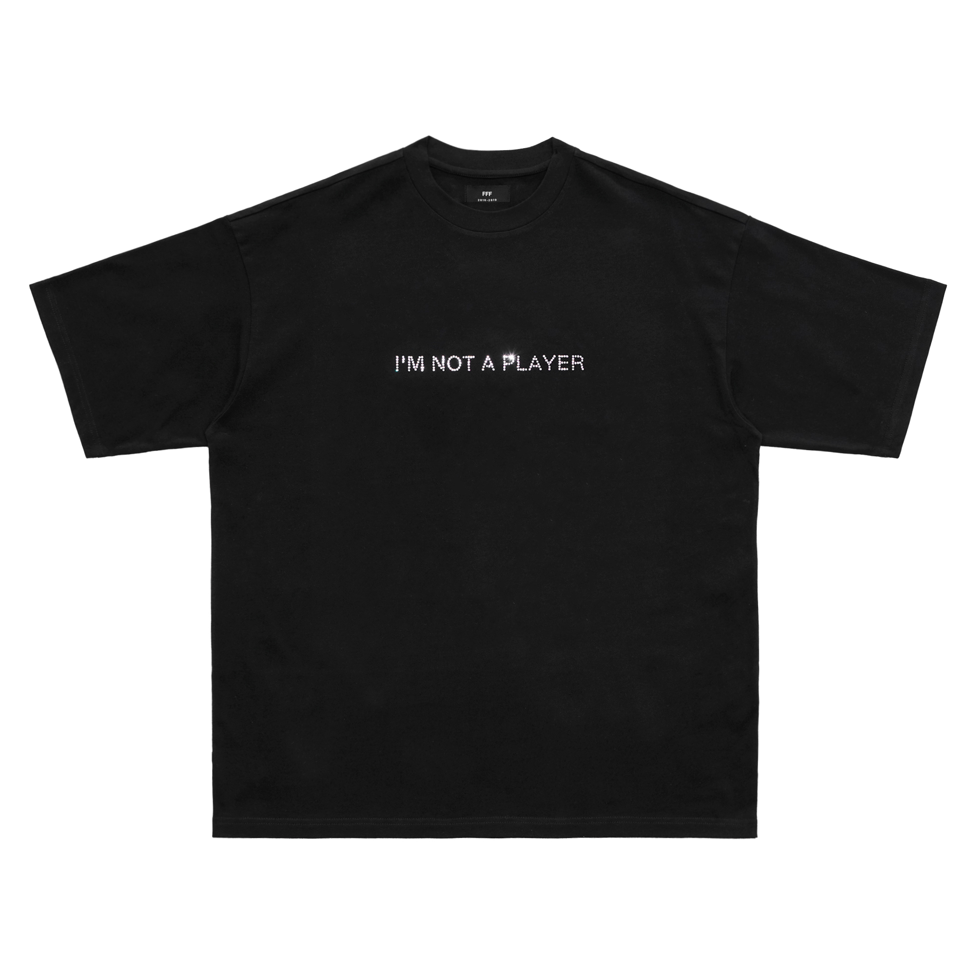 AFGK 黑色燙鑽標語LOGO短袖 A FEW GOOD KIDS