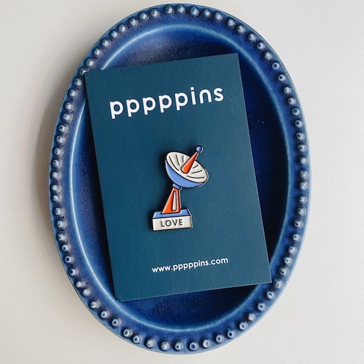 愛情雷達 琺瑯別針 胸章｜pppppins