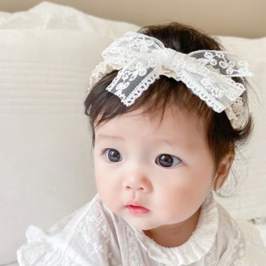 蝴蝶結蕾絲髮帶