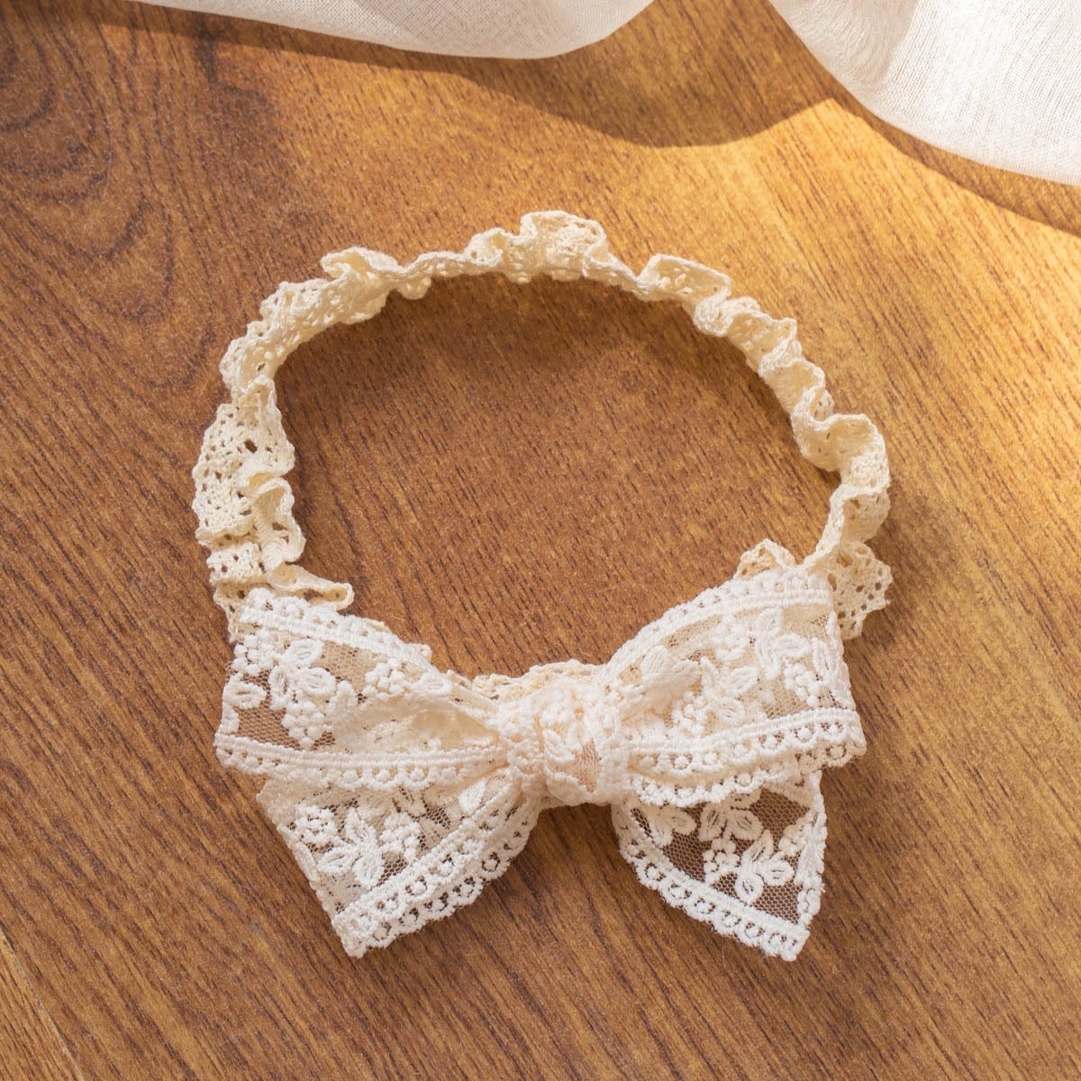 蝴蝶結蕾絲髮帶