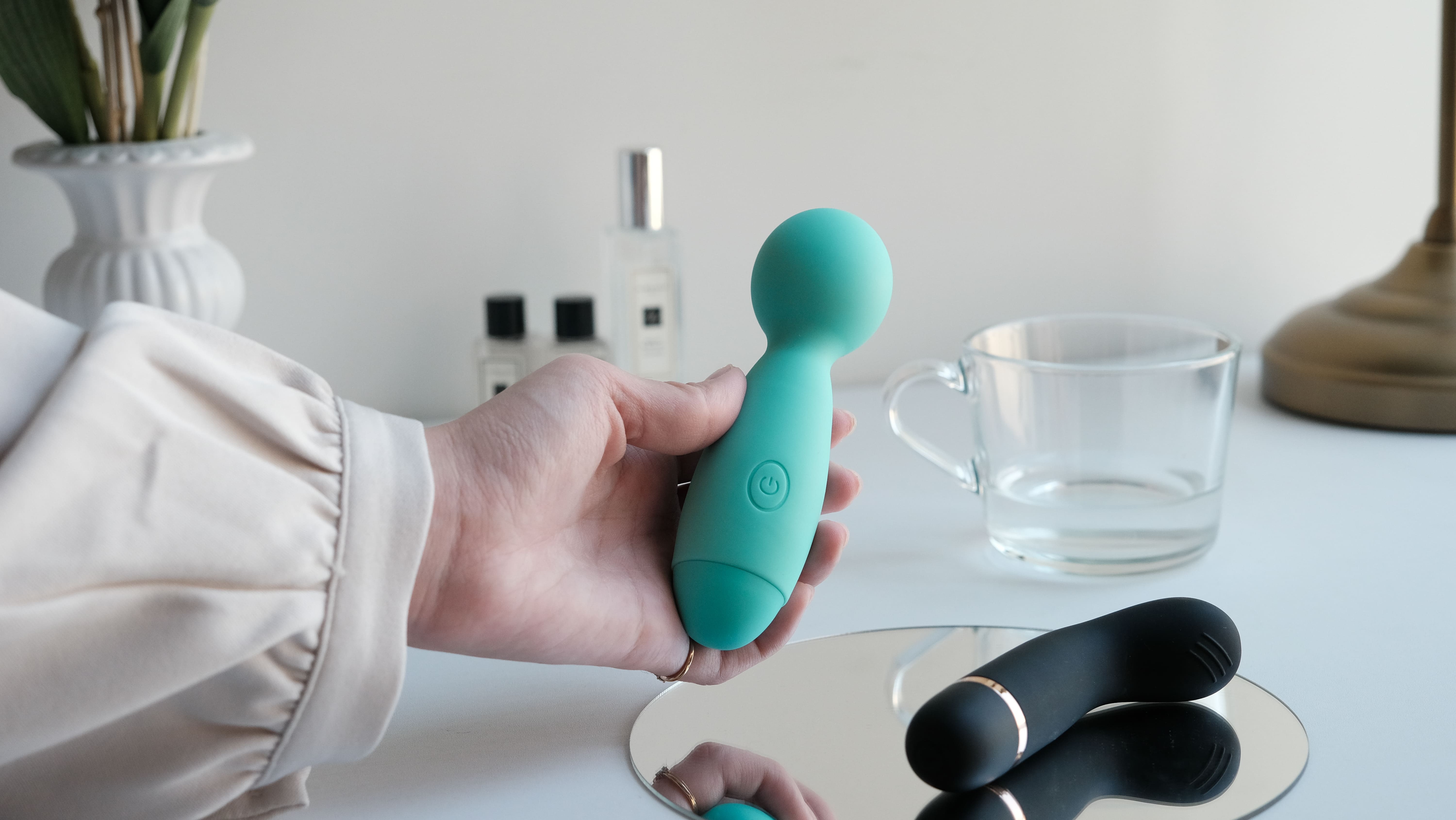 許願晴天精靈按摩棒&森林黑天鵝仿真手指按摩棒