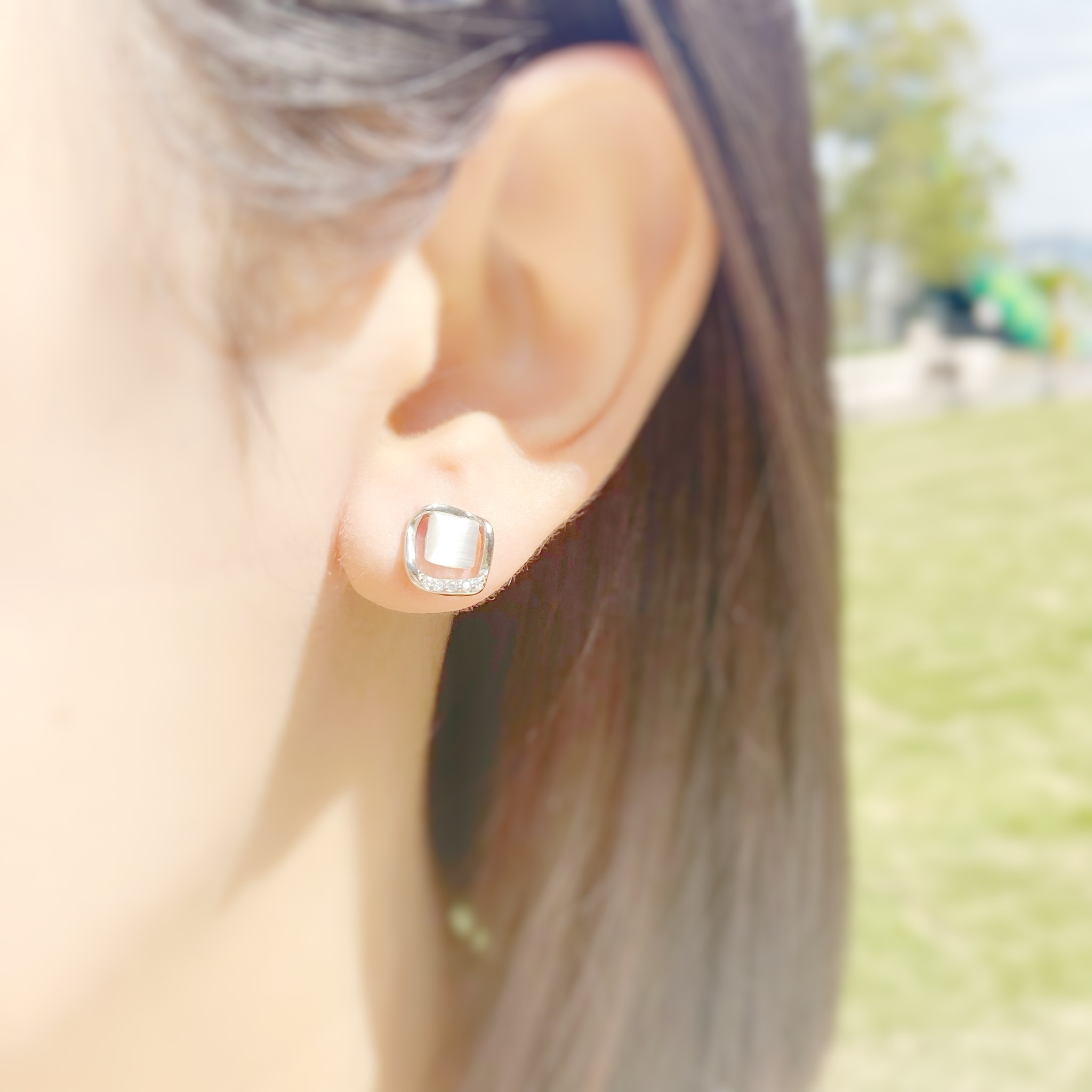 | 925 Silver・White Gold・Gold・Opal | My Angle Earrings（Silver / Gold） | EA0482 |