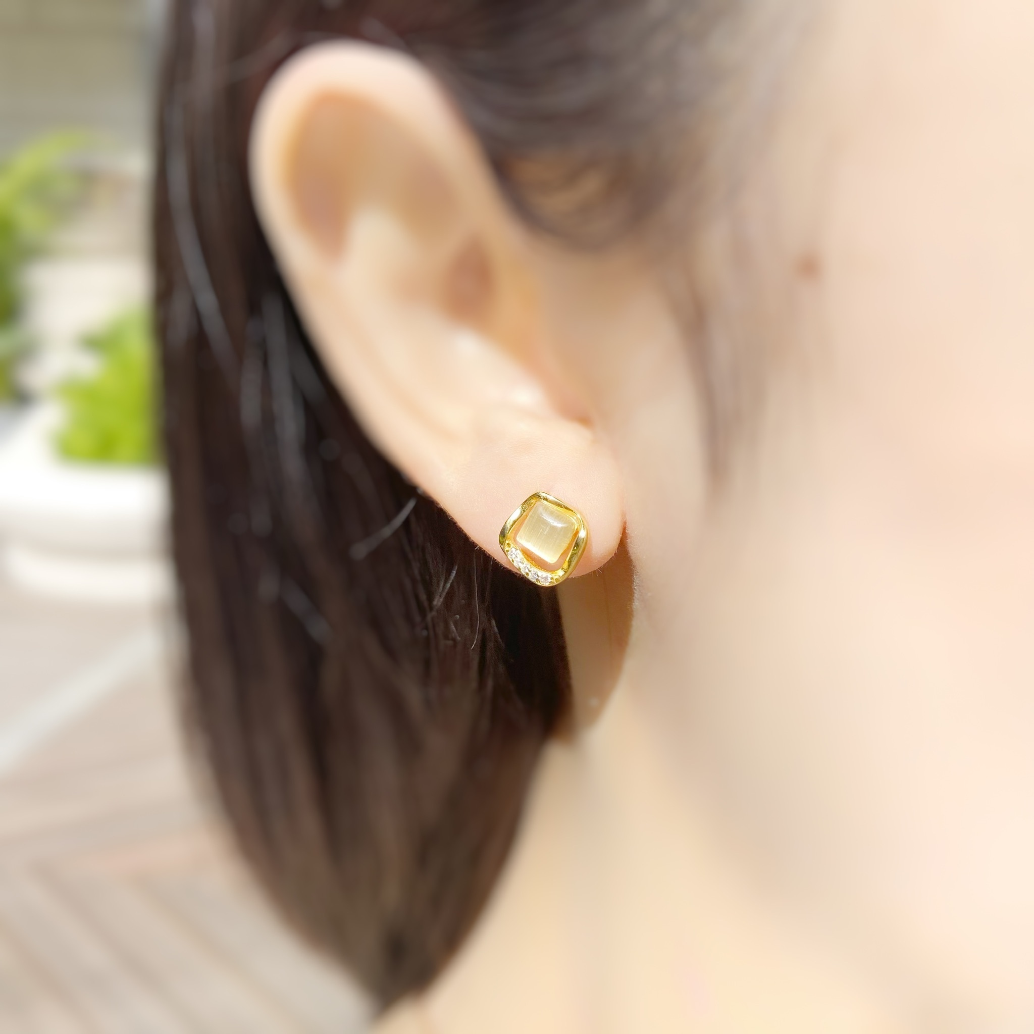 | 925 Silver・White Gold・Gold・Opal | My Angle Earrings（Silver / Gold） | EA0482 |