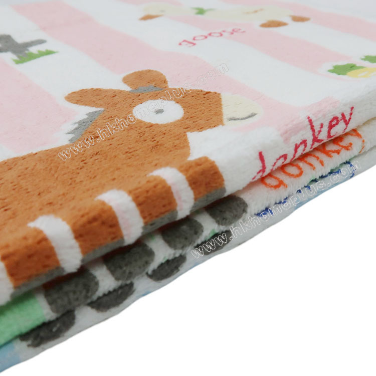 3條裝 Sun Lord: 台灣製 印花動物童巾 4970212