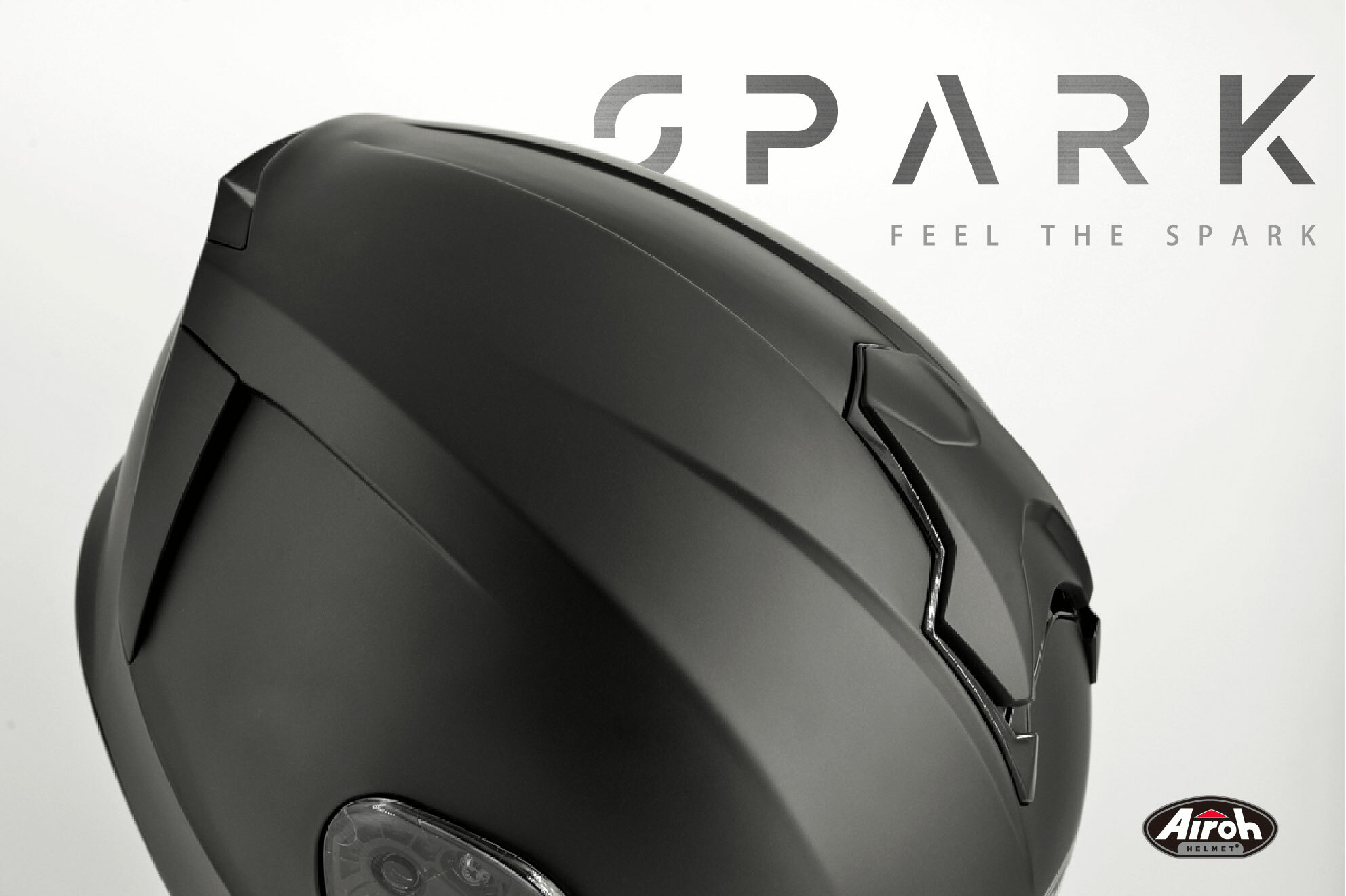 AIROH 台灣得安 SPARK 素色 消光黑 全罩