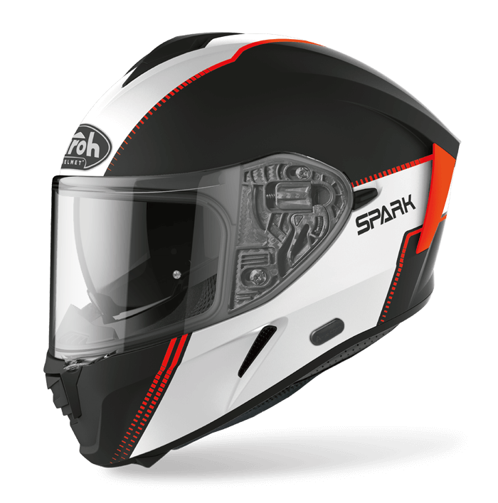 AIROH 台灣得安 SPARK #2 消光黑/橘 全罩