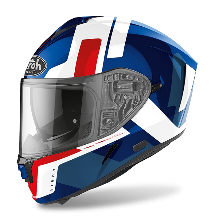 AIROH 台灣得安 SPARK #7 SHOGUN 藍/白 全罩