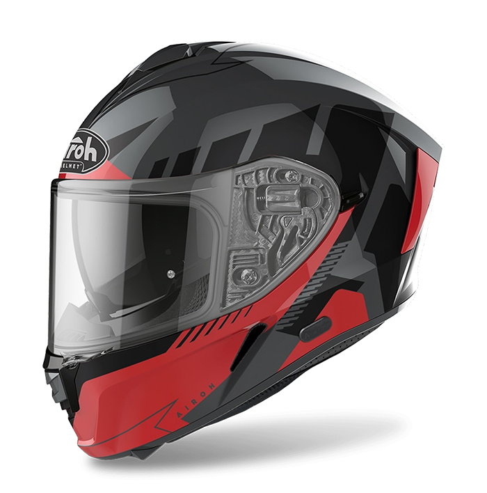 AIROH 台灣得安 SPARK #8 RISE 灰/紅 全罩