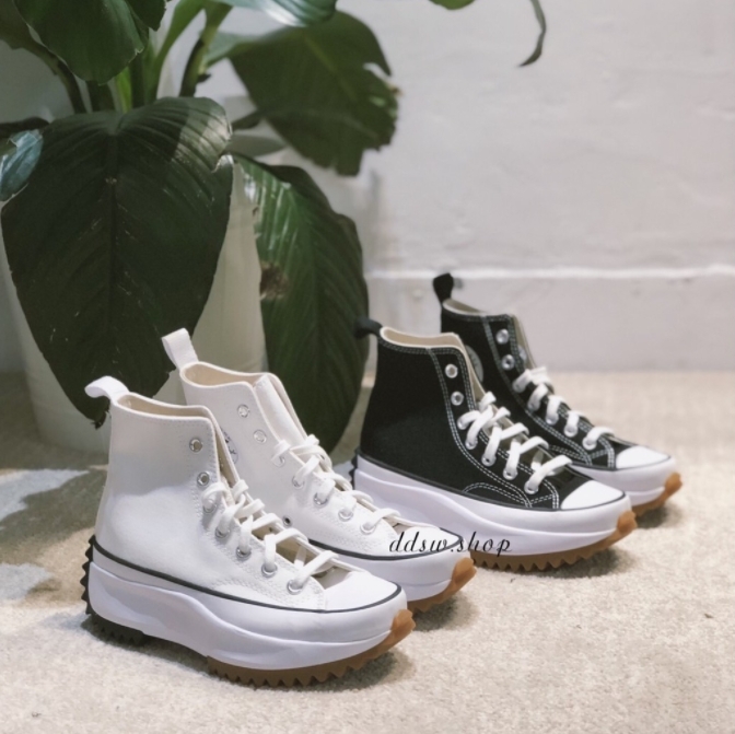 Converse Run Star Hike Hi 平民版 黑色 166800C 白色 166799C