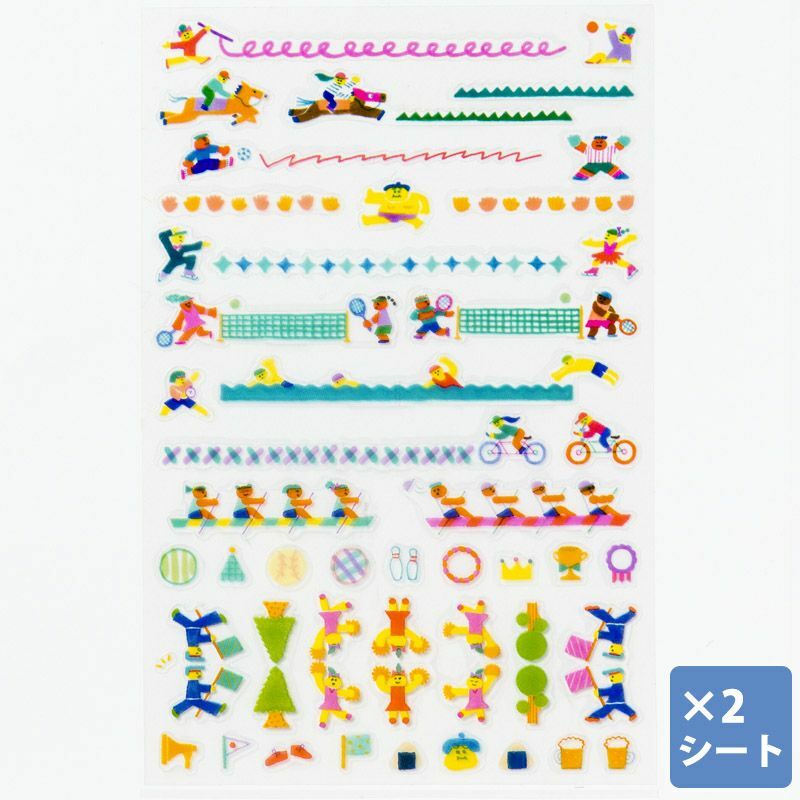 手帳貼紙 運動 / AIUEO /  JAPAN