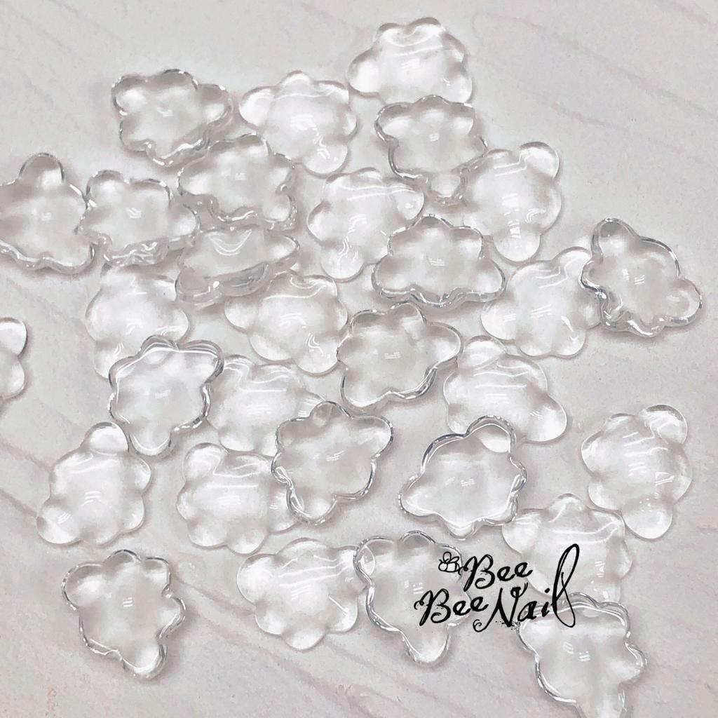 玻璃水晶色卡 雲朵形  30粒