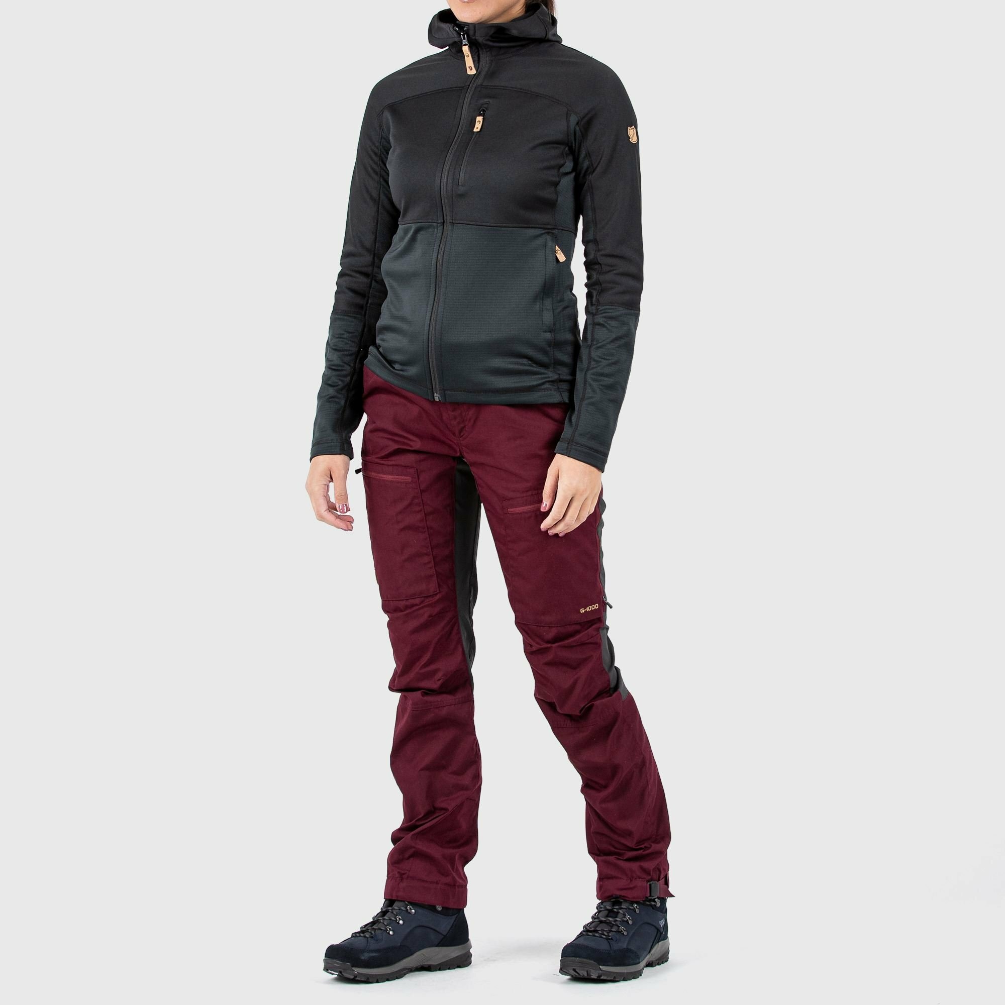 Fjallraven 北極狐 Abisko Lite Trekking Trousers Short W 女款 健行長褲 戶外休閒長褲 F89583S-030 深灰 [HappyOutdoor]