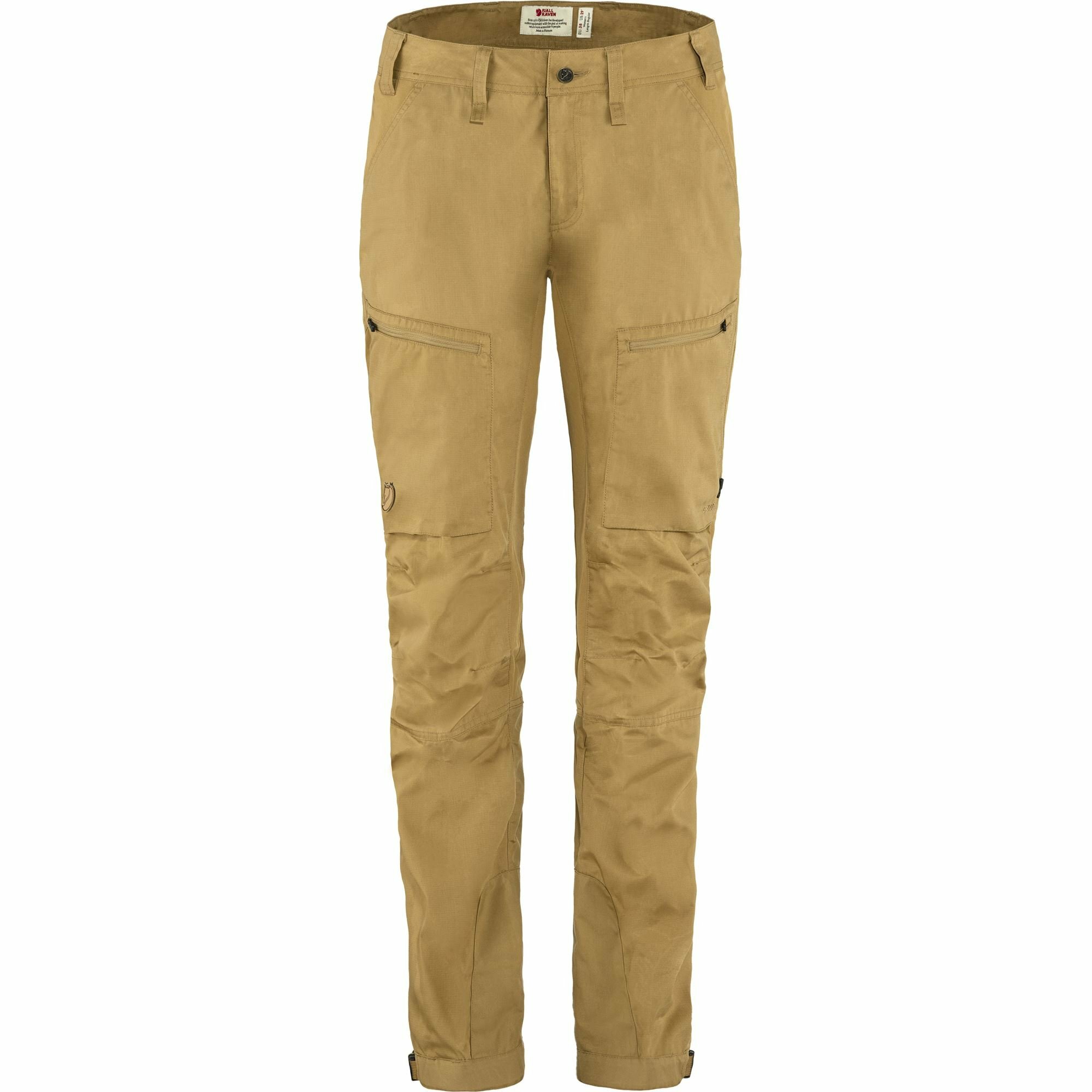 Fjallraven 北極狐 Abisko Lite Trekking Trousers Short W 女款 健行長褲 戶外休閒長褲 F89583S-232 蕎麥棕 [HappyOutdoor]