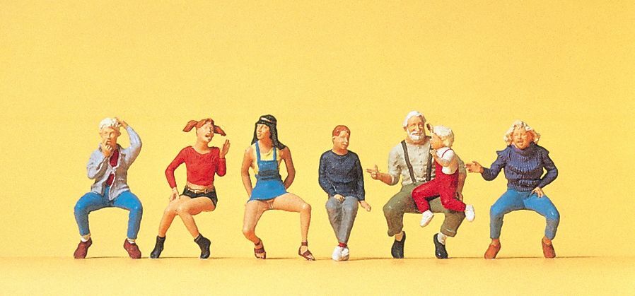 Preiser 10536 HO scale, seated people