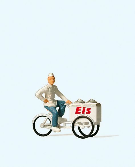 Preiser 28075 HO scale, Ice Cream Man