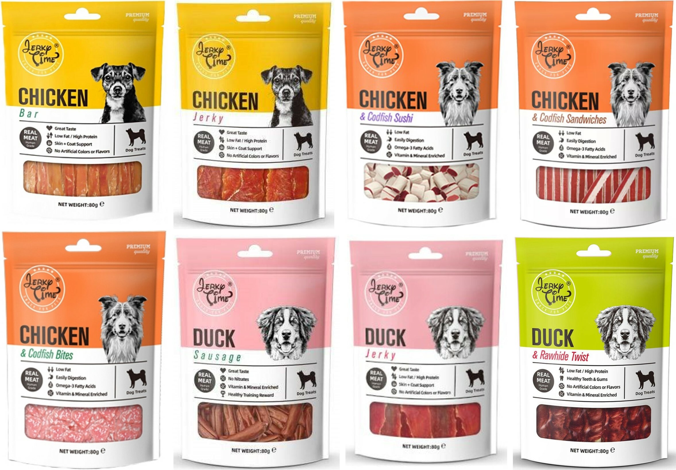 JERKY TIME Dog Treats 80g