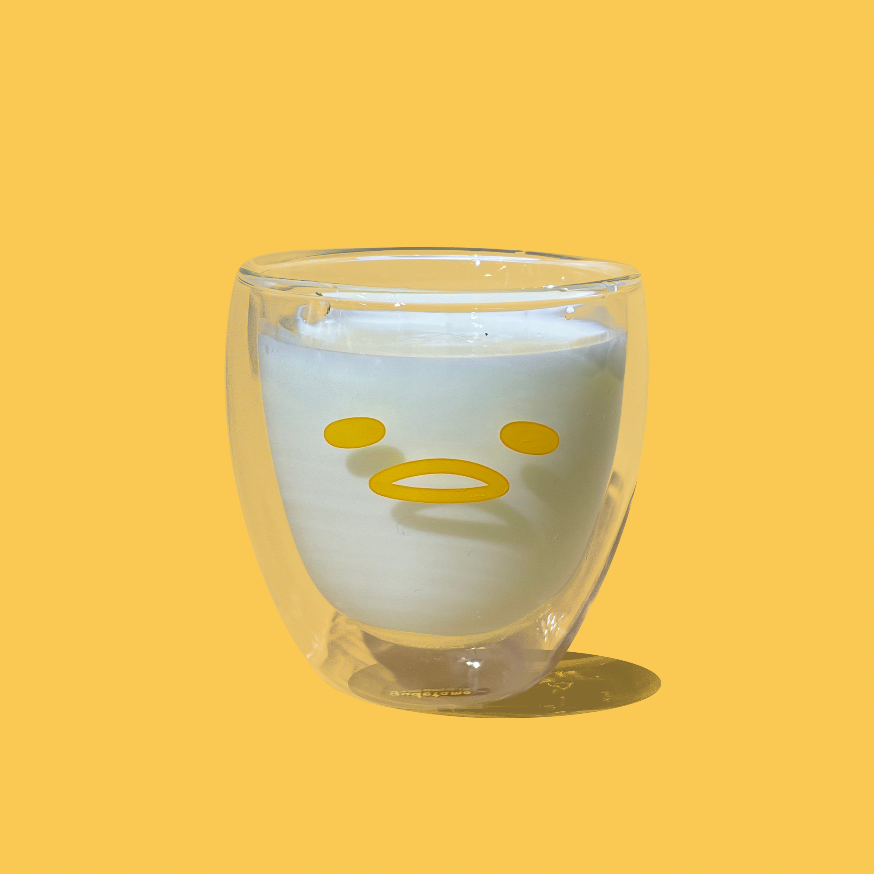 蛋黃哥-雙層玻璃杯-臉