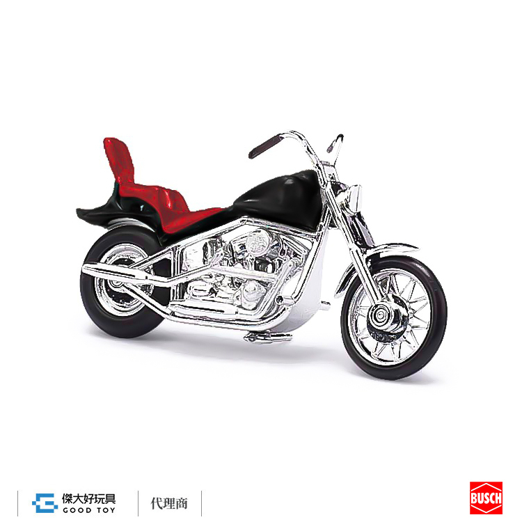 Busch 40151 (HO) 美式 摩托車 黑色