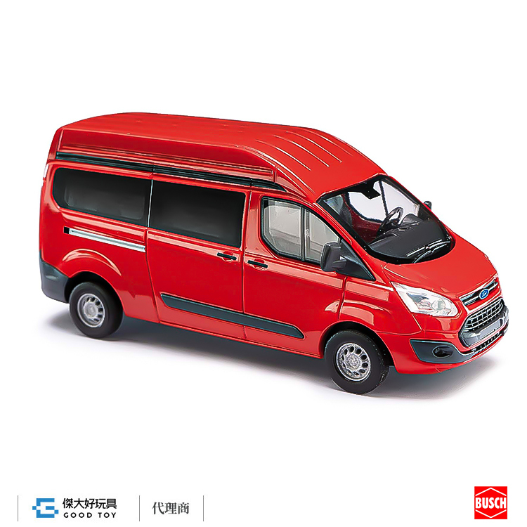 Busch 52500 (HO) Ford Transit Custom 高頂廂型車  紅色