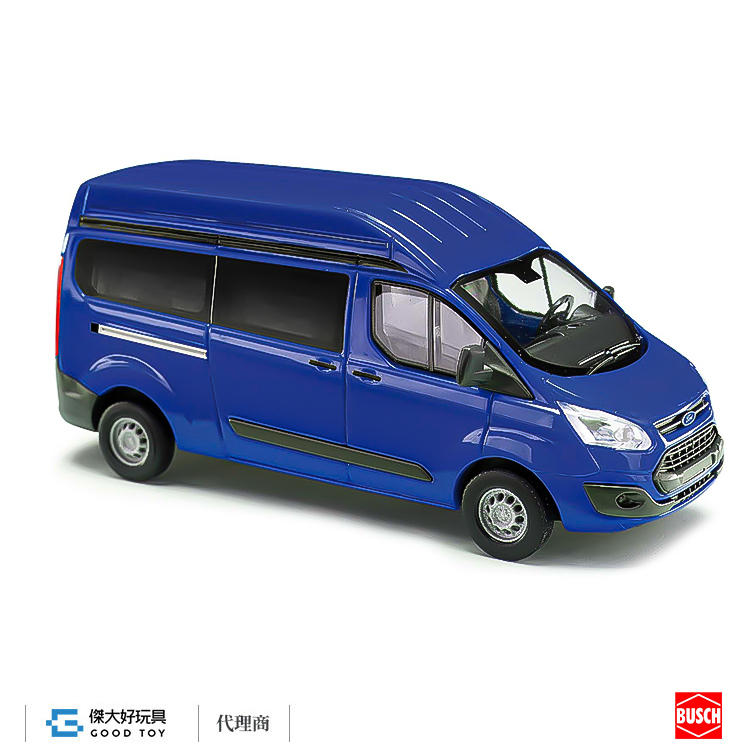 Busch 52501 (HO) Ford Transit Custom 高頂廂型車  藍色
