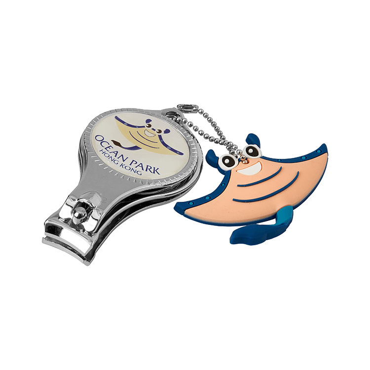 Shark & Manta Ray Nail Clipper Keychain Set