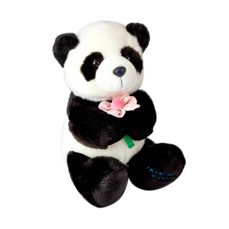 Panda Plush with Flower