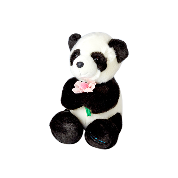 Panda Plush with Flower