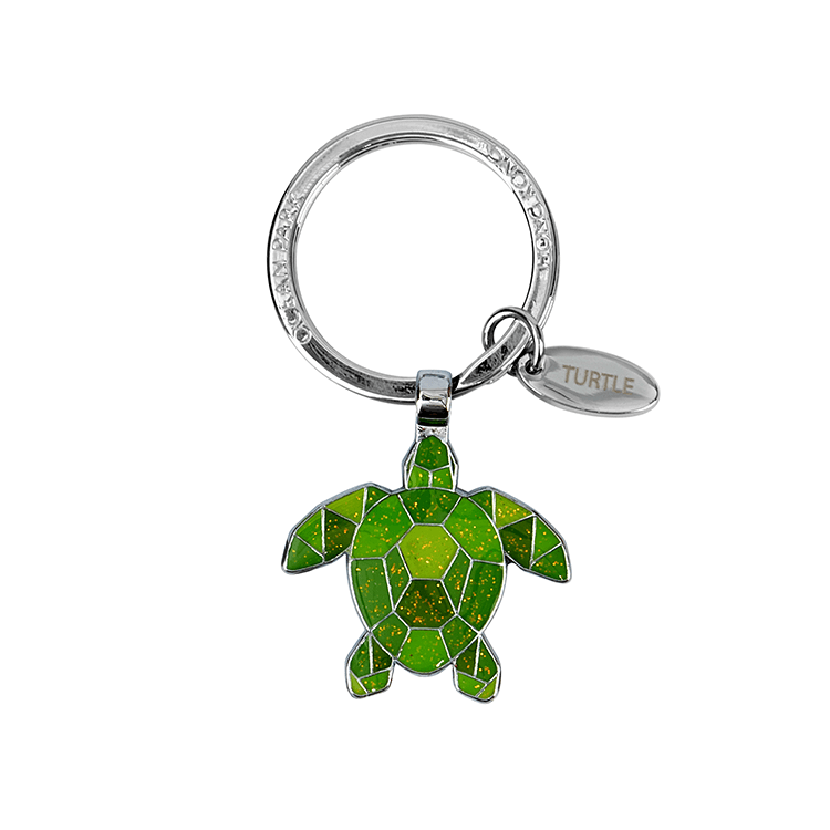 Green Sea Turtle Origami Keychain