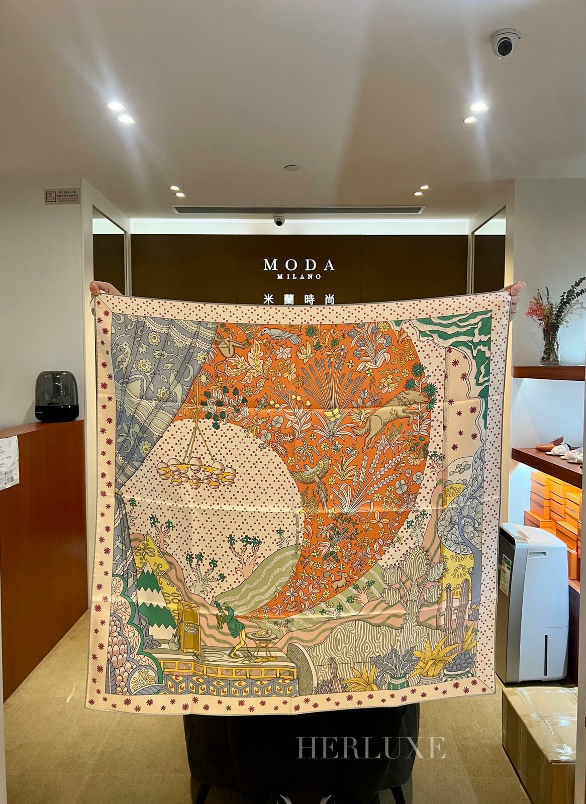 Scarf 100% soie 90 x 90cm