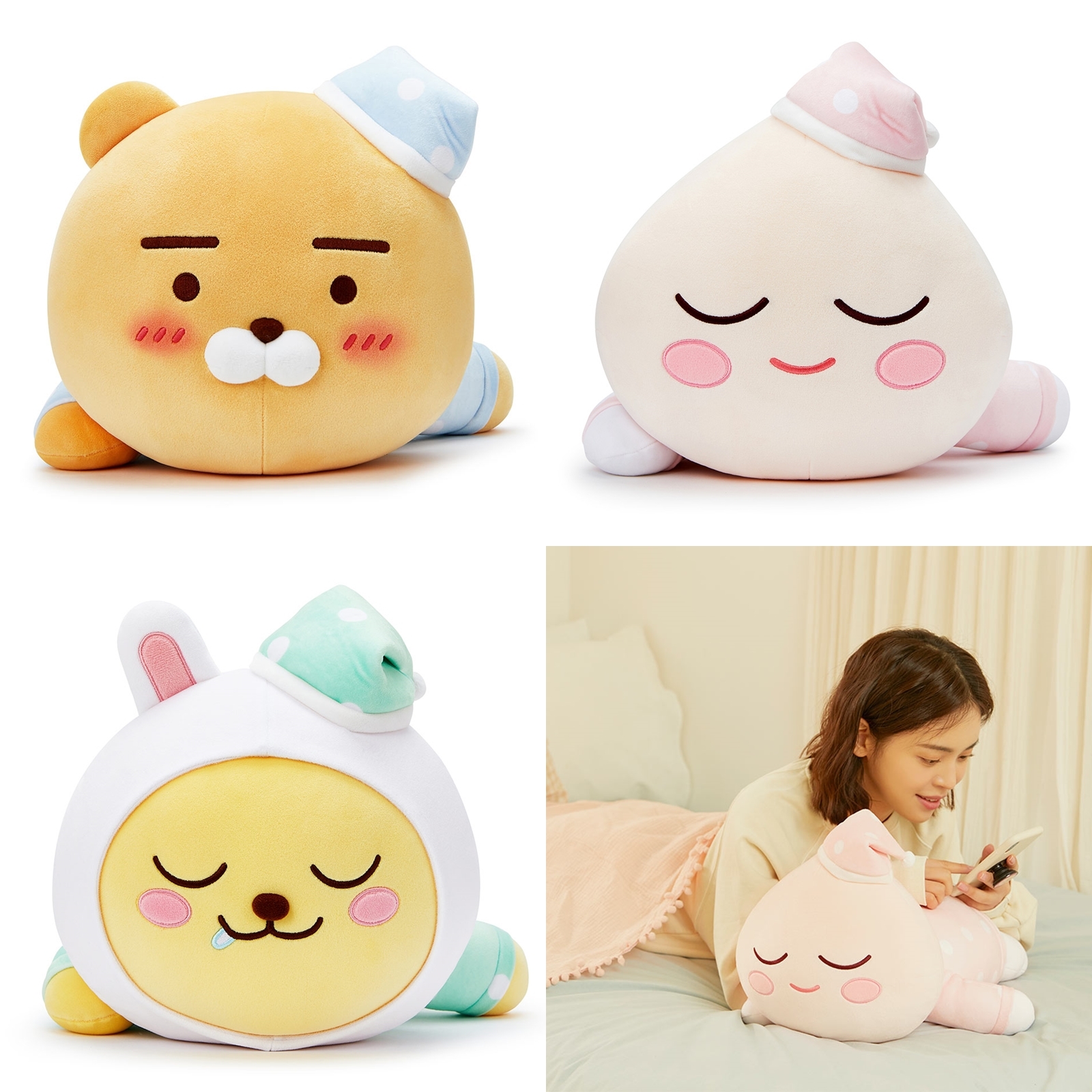 韓國直送🇰🇷Kakao Friends睡衣公仔/攬枕/BODY PILLOW – RYAN/APEACH/MUZI