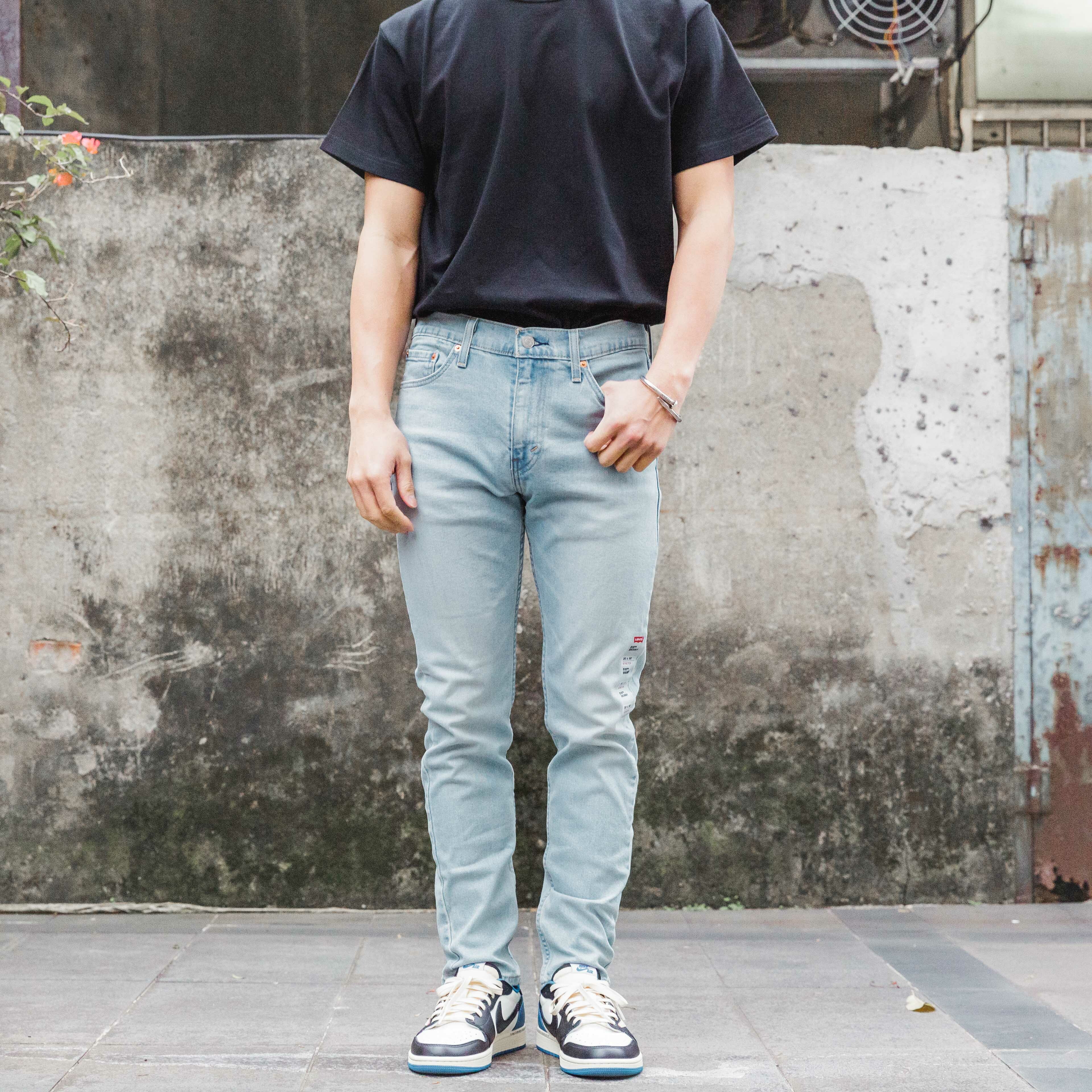 Levis 510 超窄版「0675淺藍」 牛仔長褲 牛仔褲【LEVIS512510】