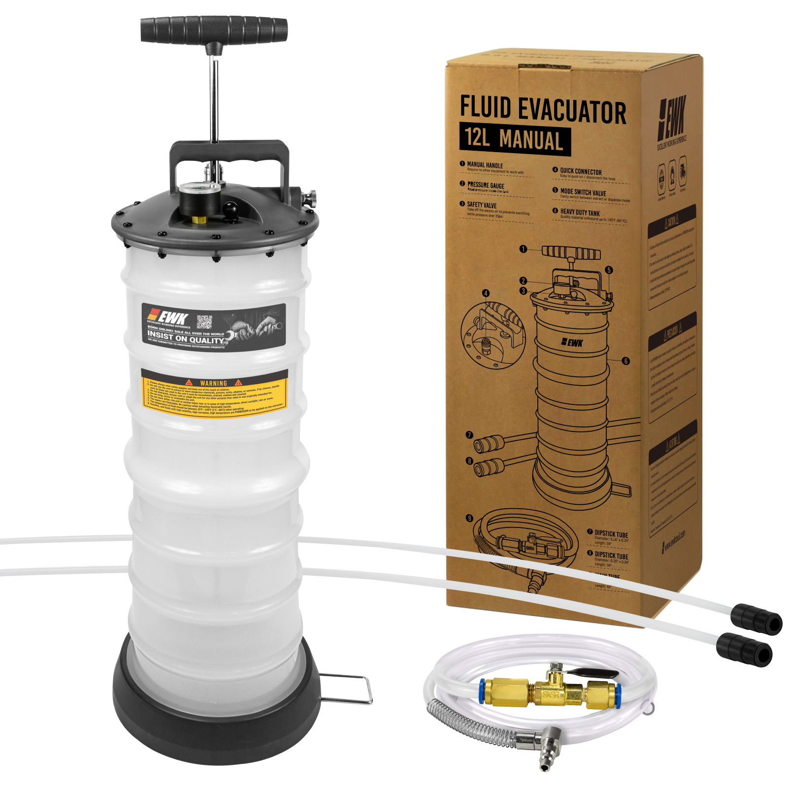 12L Manual Oil Extractor / Dispenser Pump EWK