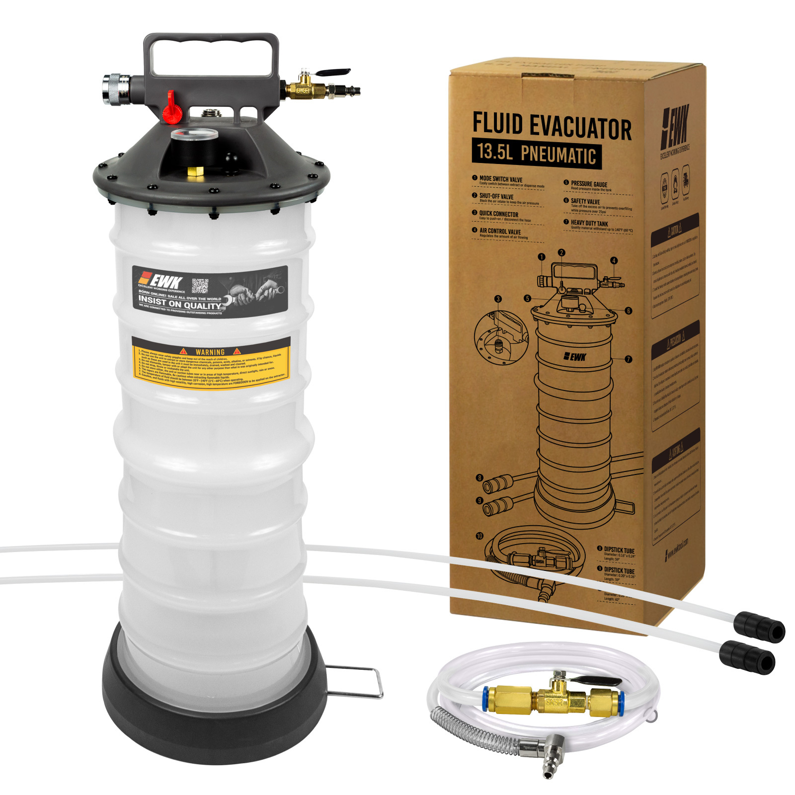13.5L Pneumatic Oil Extractor / Dispenser Pump EWK