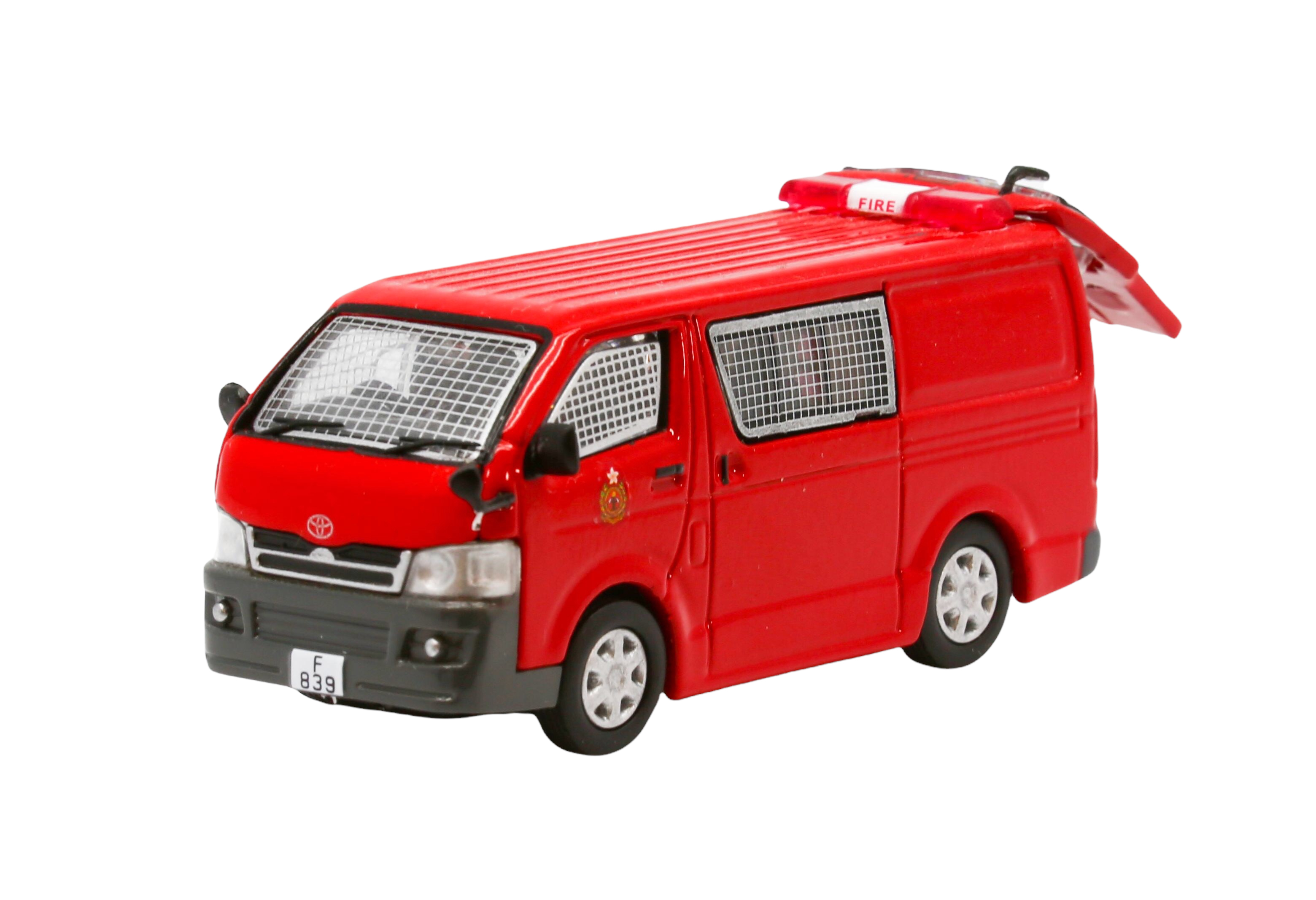 1/76 BEST CHOOSE Toyota Hiace 消防車模型 (純紅色) (161302)