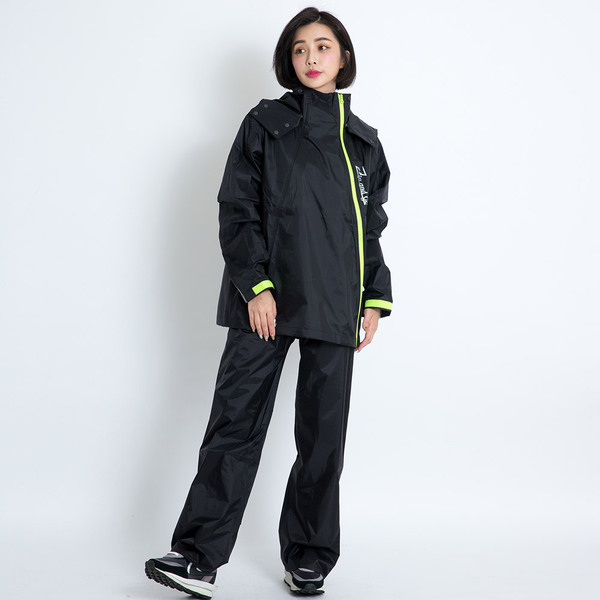 OutPerform 奧德蒙 去去雨水走斜開雙拉鍊兩件式風雨衣