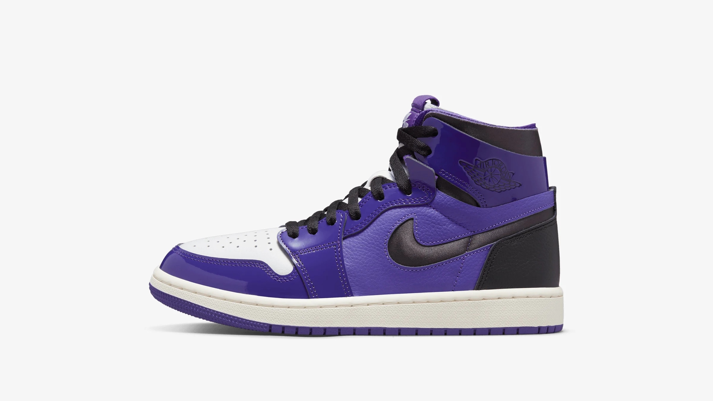 AIR JORDAN 1 ZOOM COMFORT W PURPLE, BLACK & WHITE End.