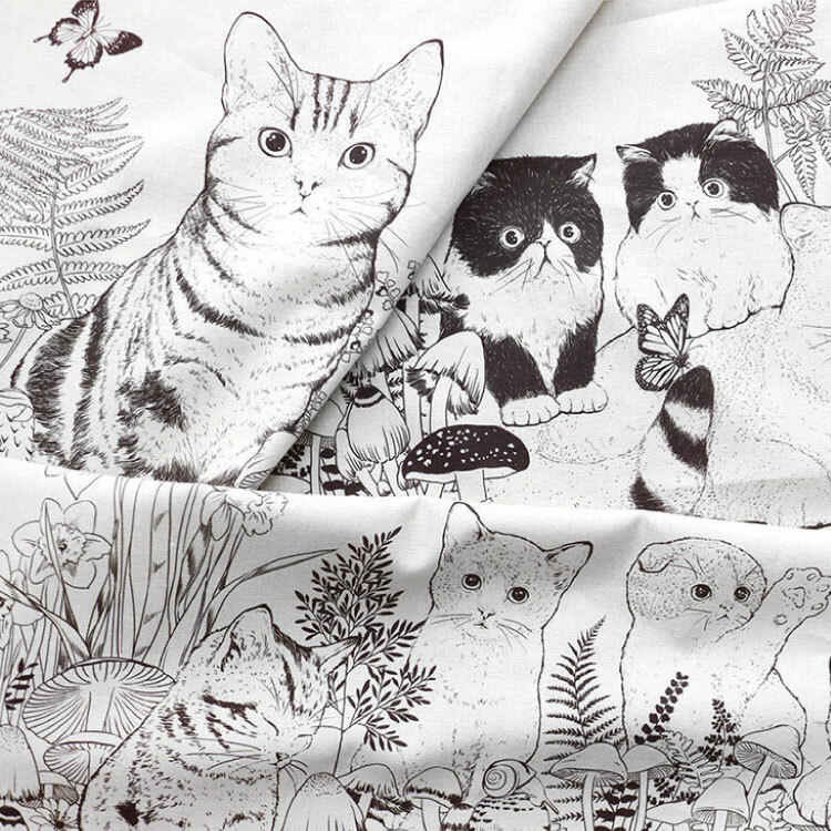 慵懶的貓咪家族(一幅)【版權布】