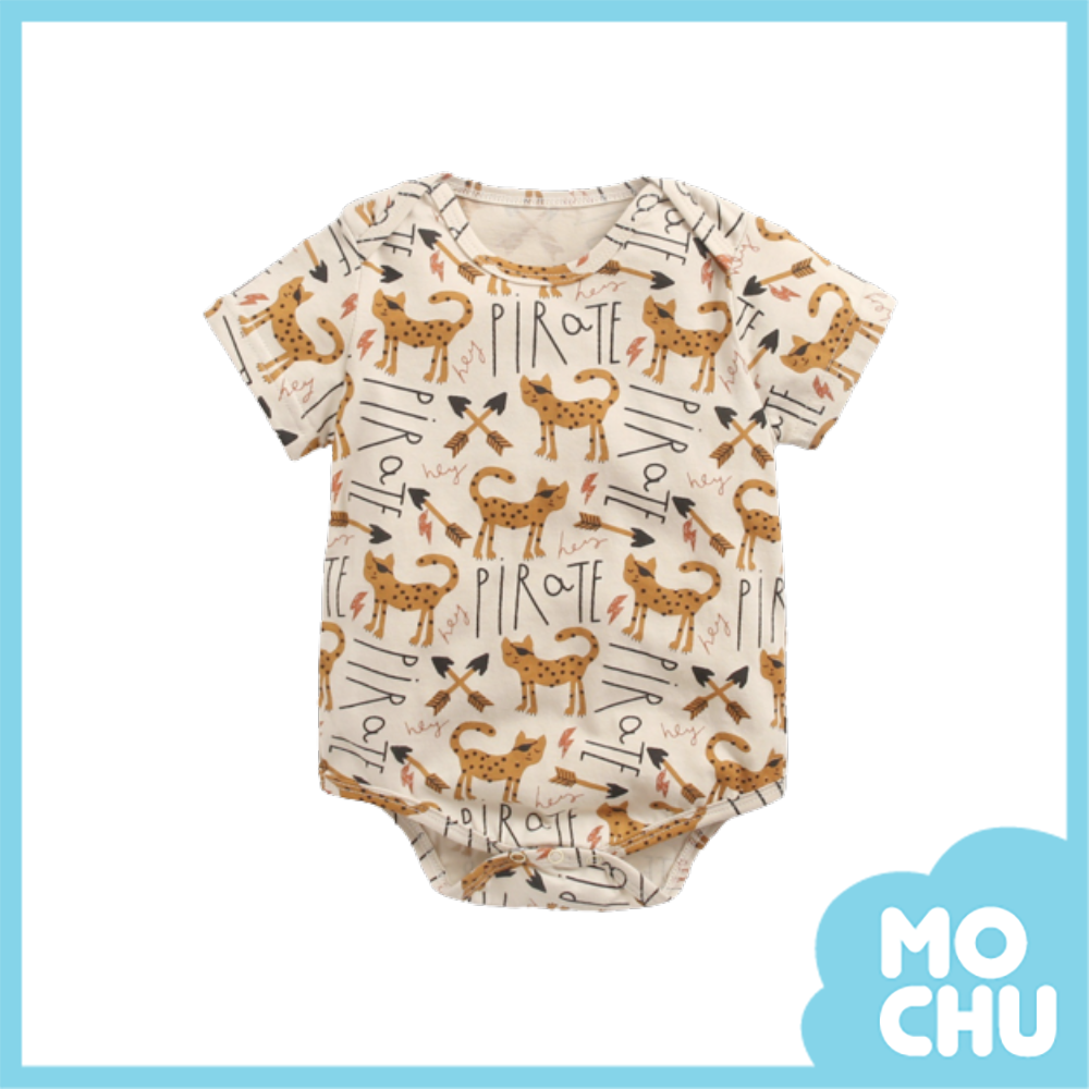 箭頭花豹信封領包屁衣