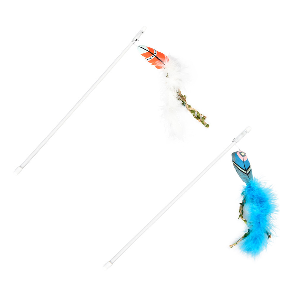 沛啾- 波希米亞的白尾巴 / 藍尾巴逗貓棒