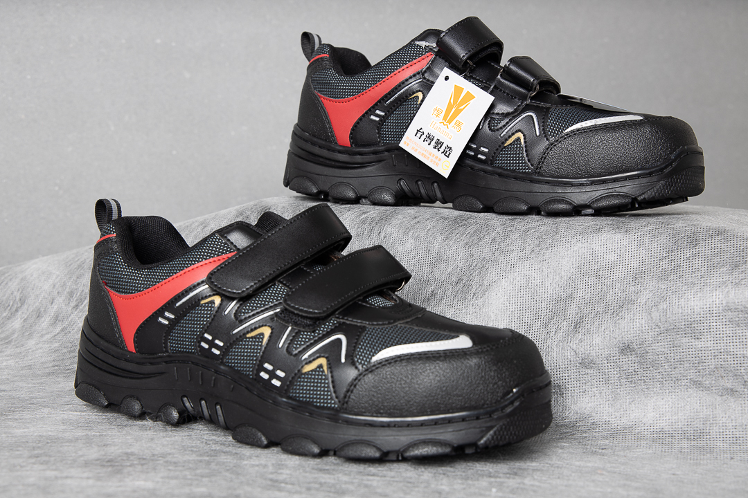 癸海GUIHAI│運動鋼頭安全鞋│防穿刺│黑紅│【619】