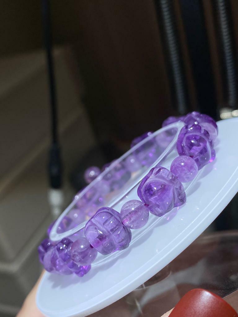 紫水晶貓掌手串