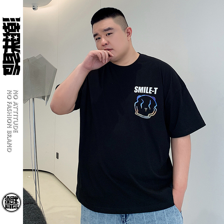 潮胖爺大尺碼-潮牌短袖T恤〈ASTS4134〉