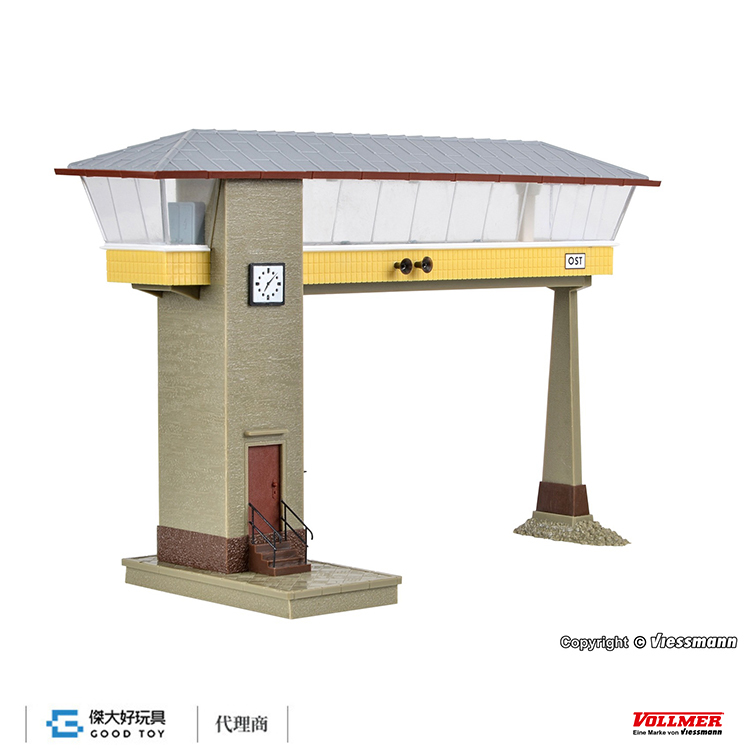 Vollmer 45739 HO Gantry mounted signal tower east